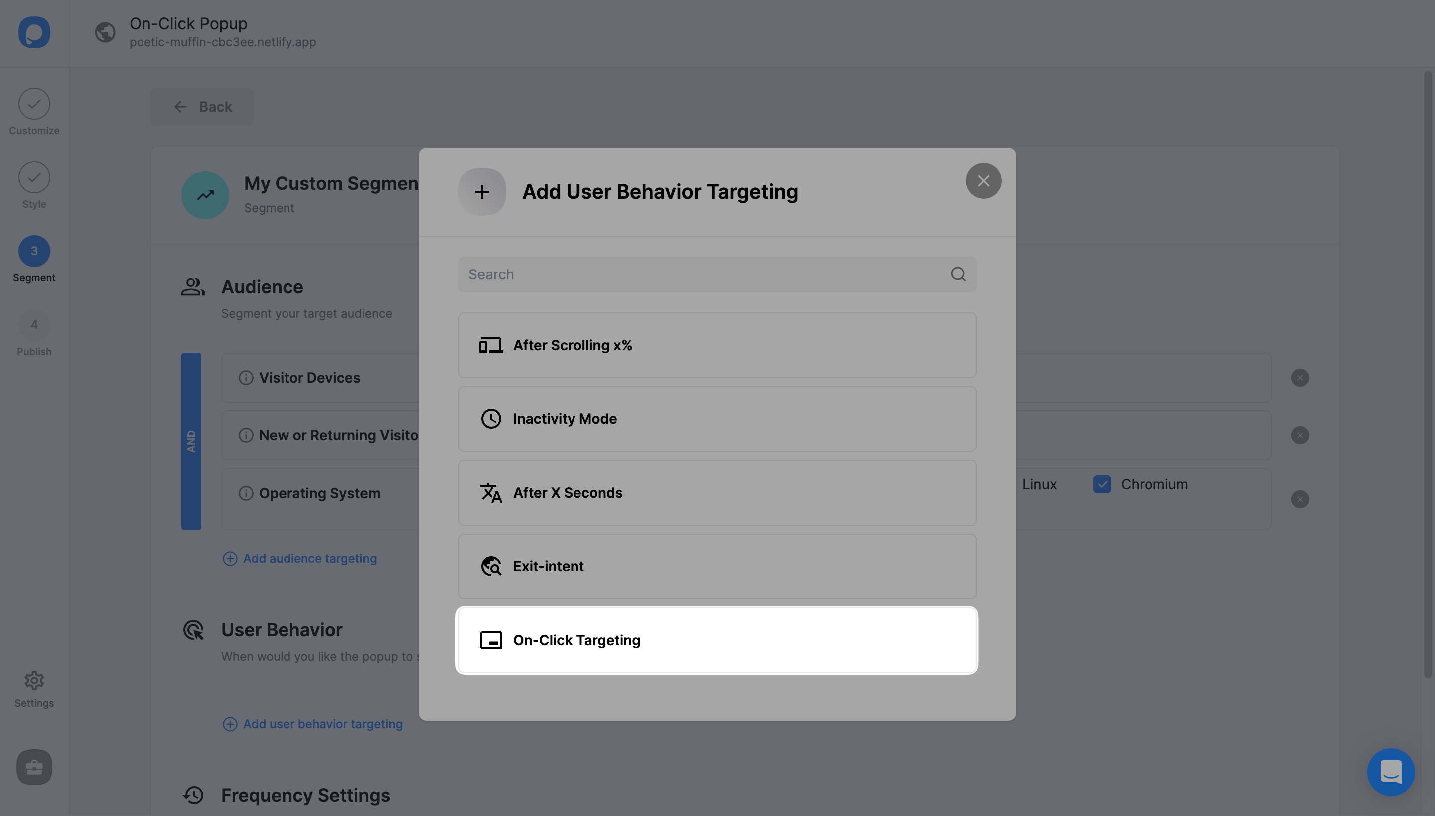 tıklama hedefleme düğmesi