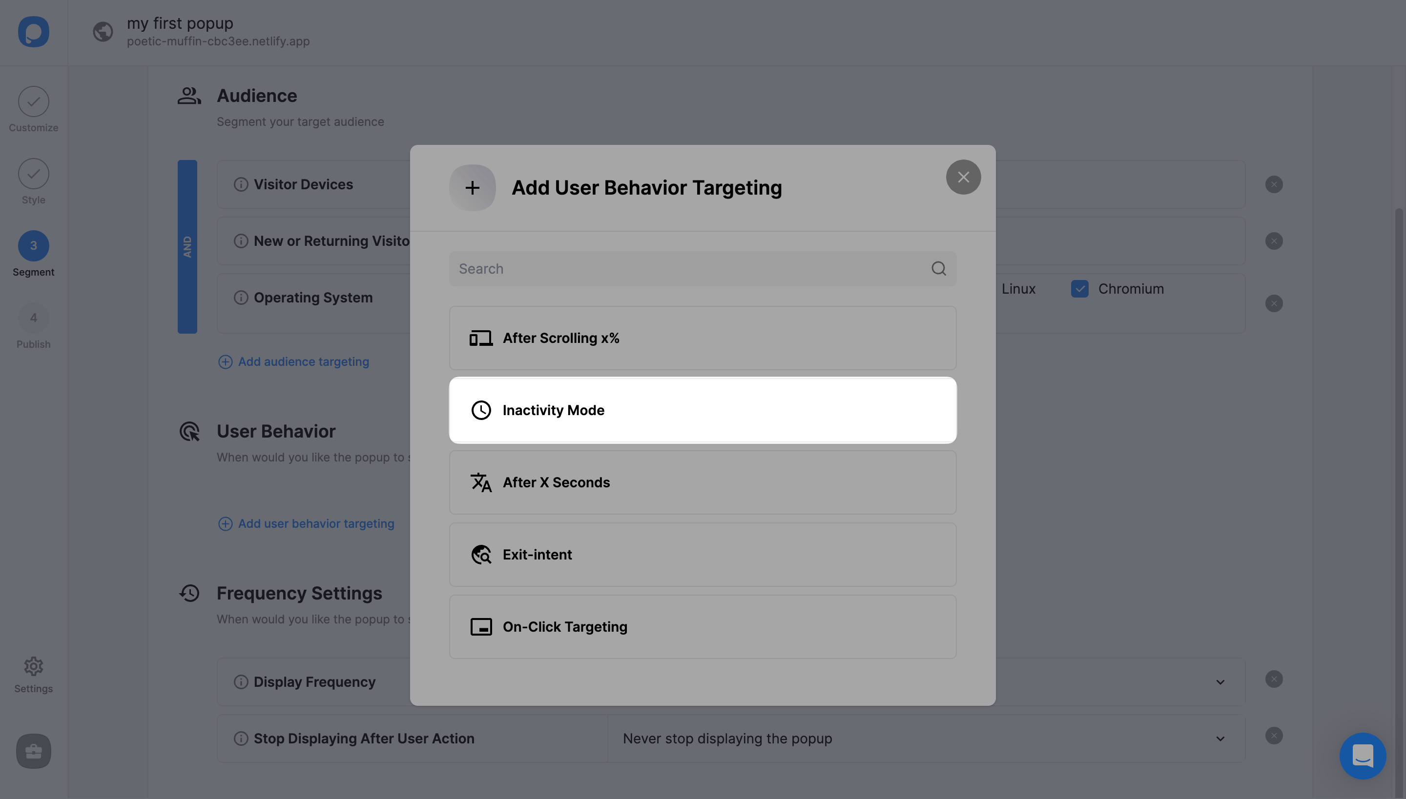 hareketsizlik modu düğmesi