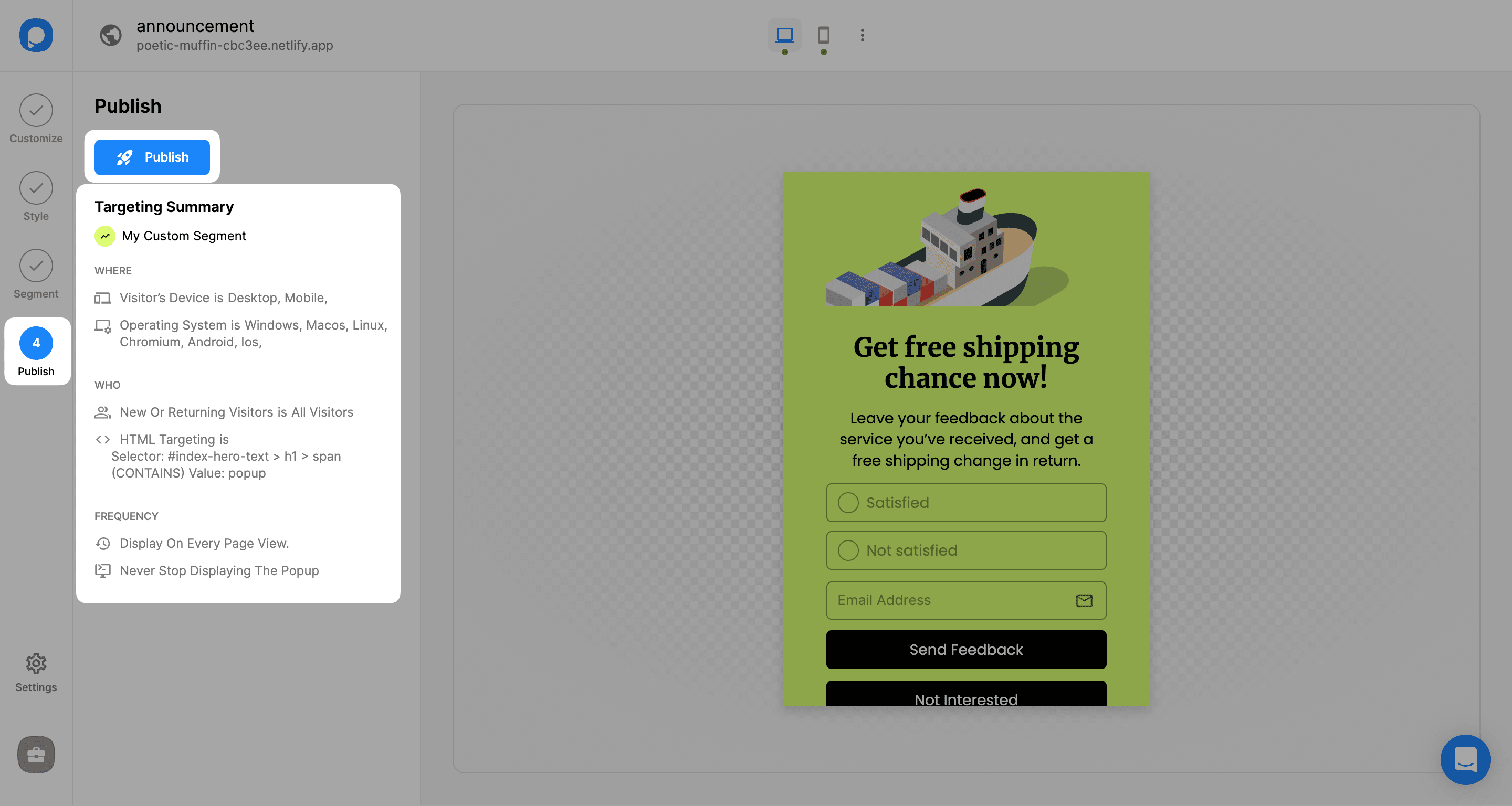HTML hedefleme özeti
