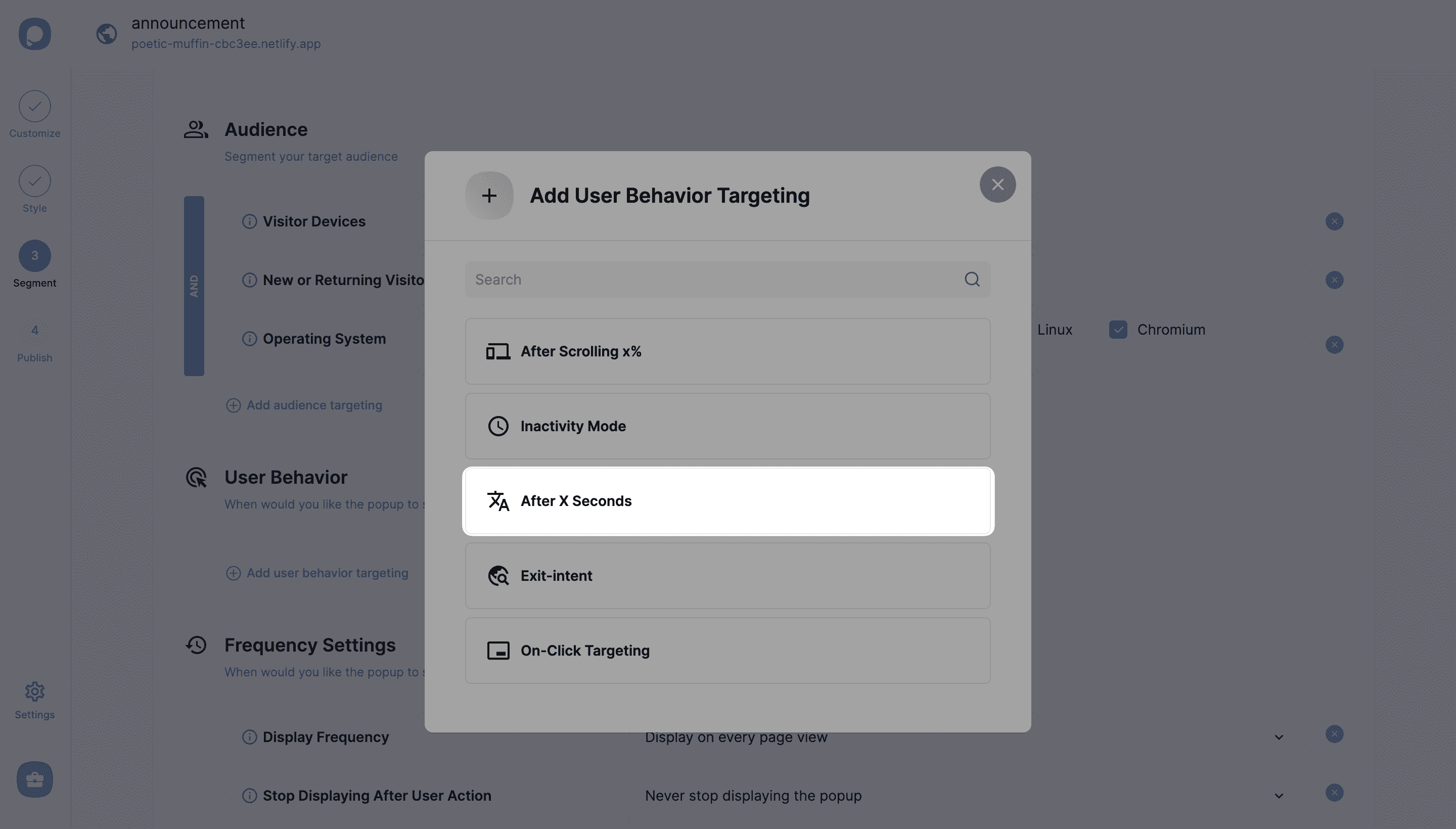 x saniye sonra tetikleme