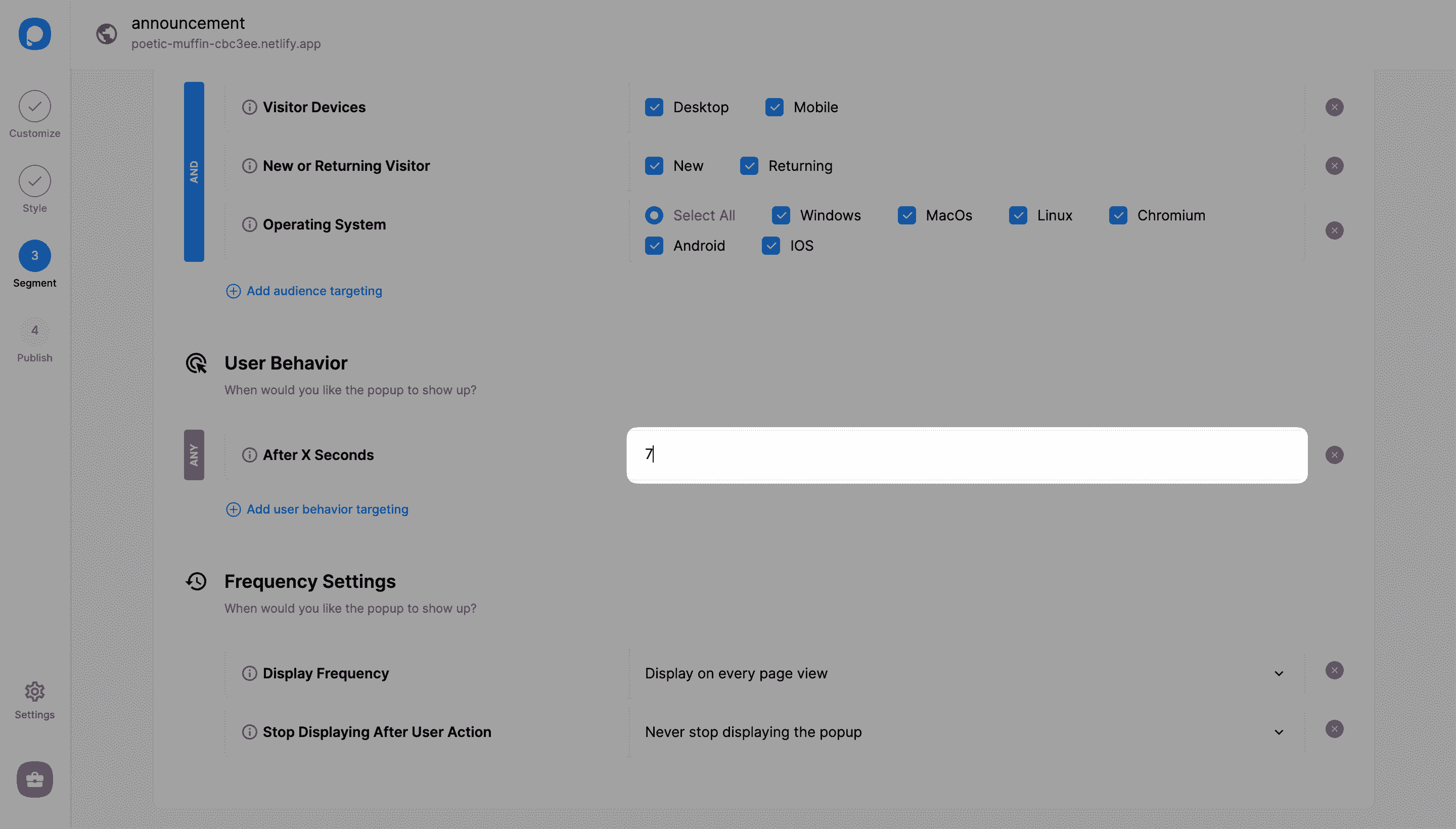 x saniye sonra zaman değeri