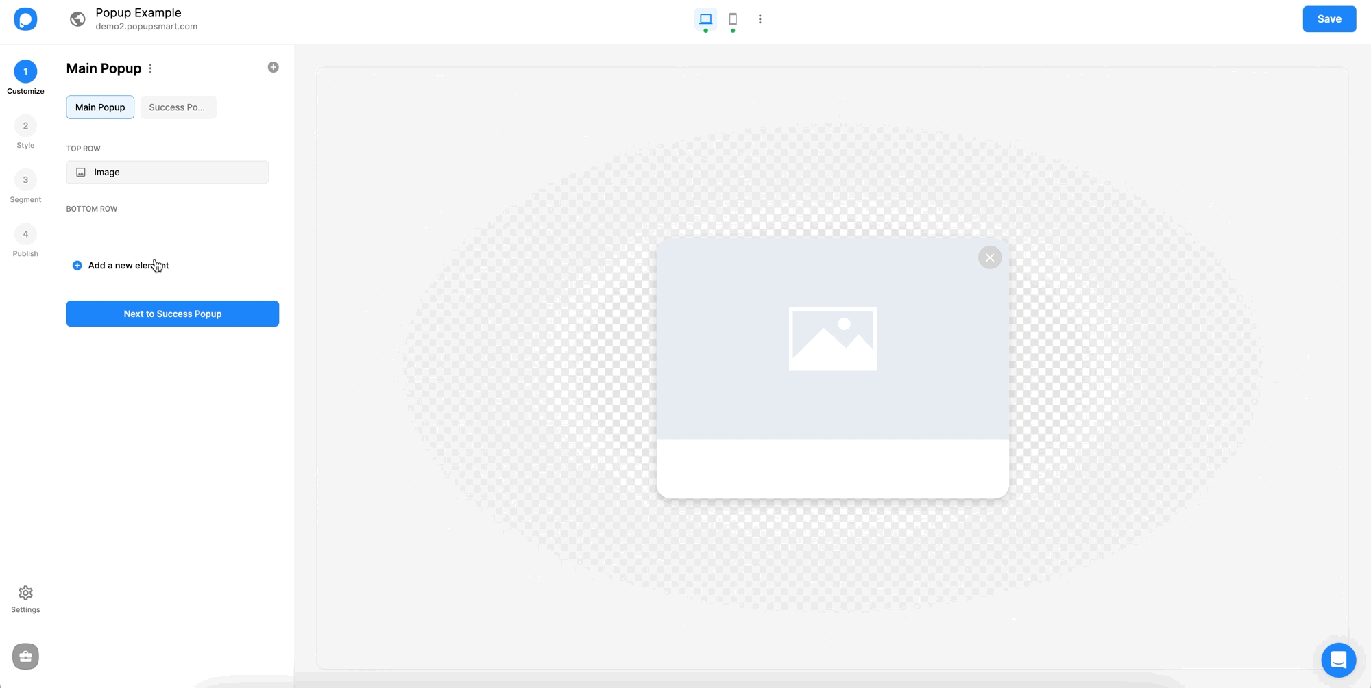başlık elementi ekleme adımı