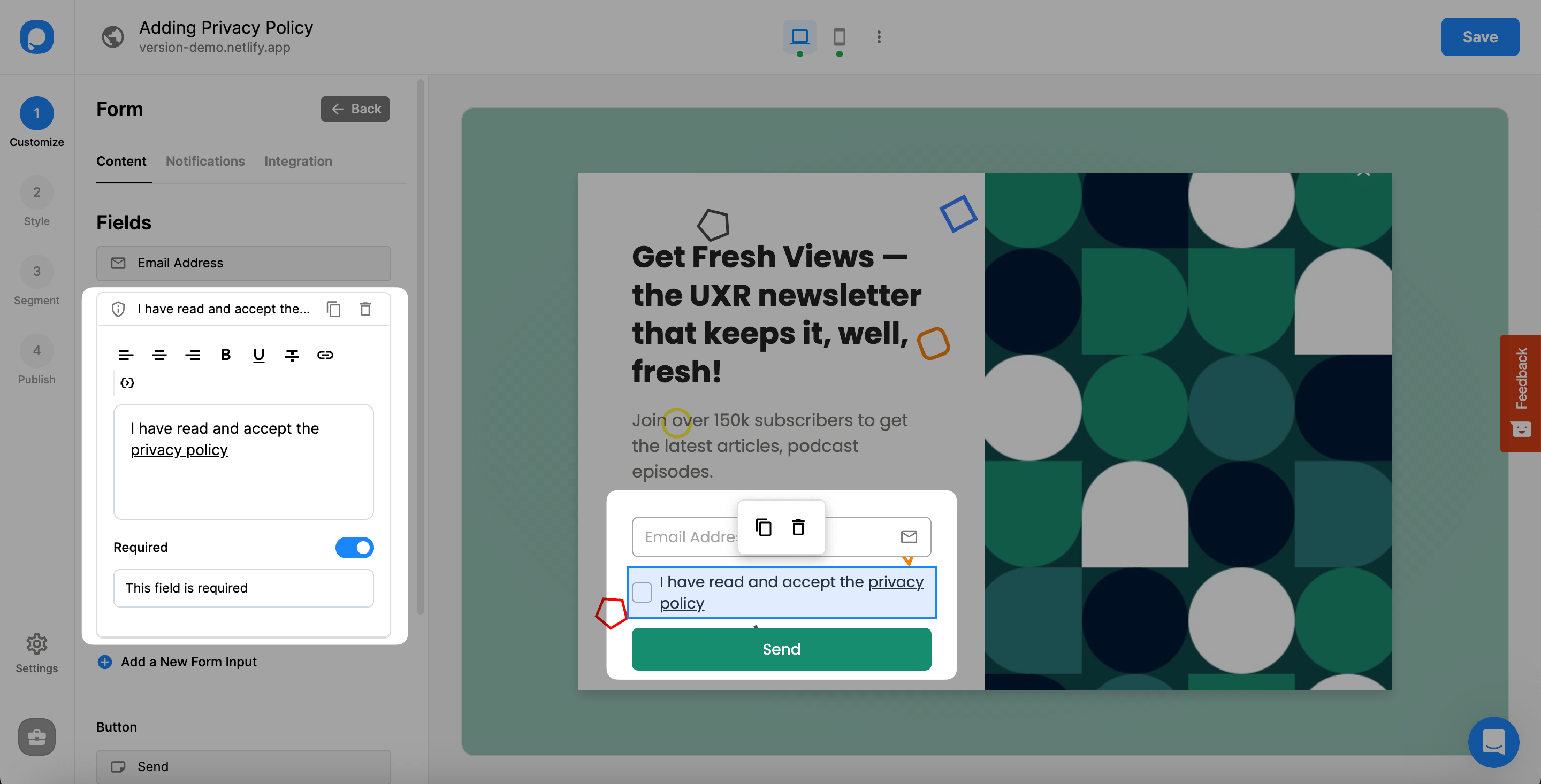 Gizlilik Politikası İçerik