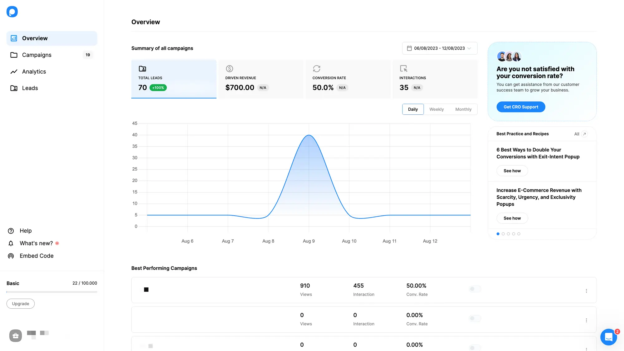 Genel Bakış Sayfası