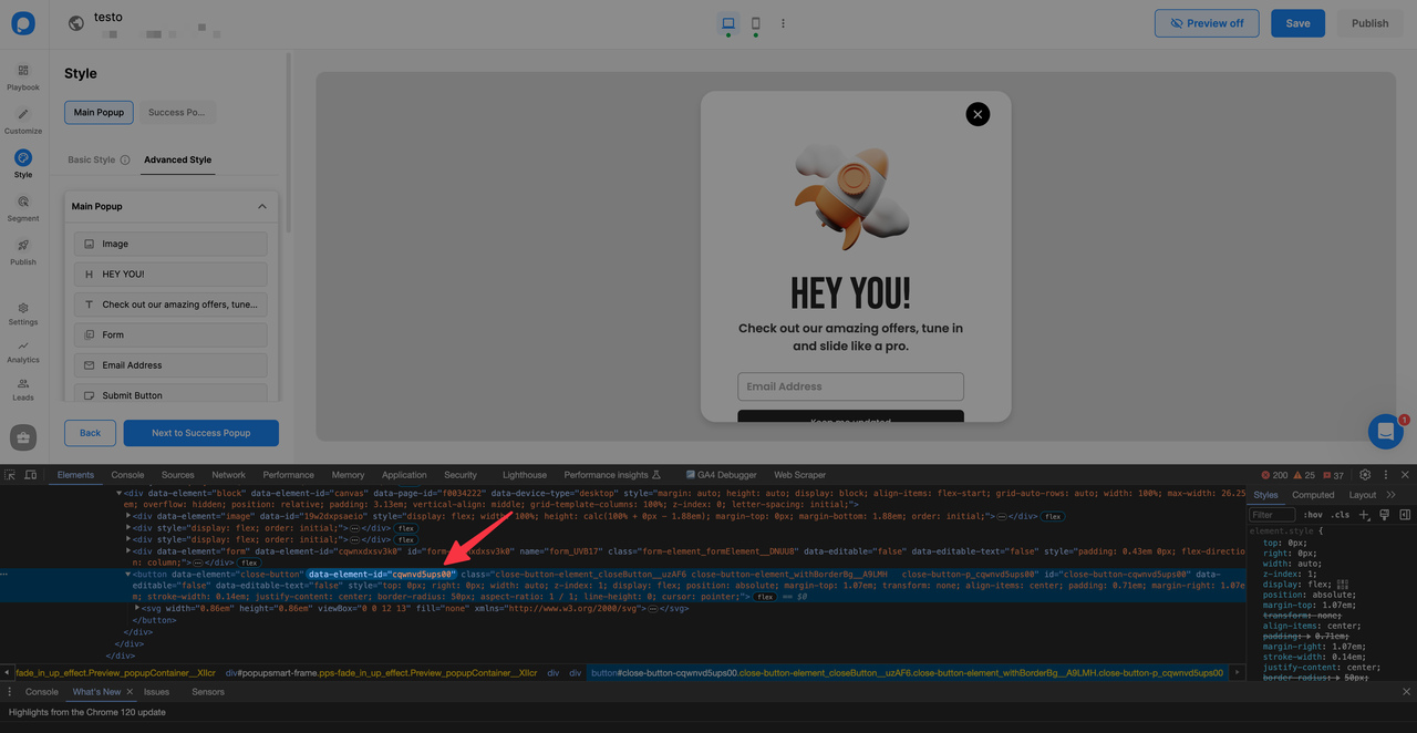 inceleme aracında data element id