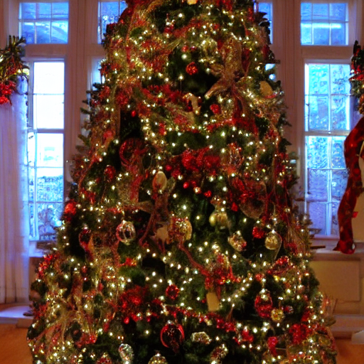 bilder von geschmückten weihnachtsbäumen