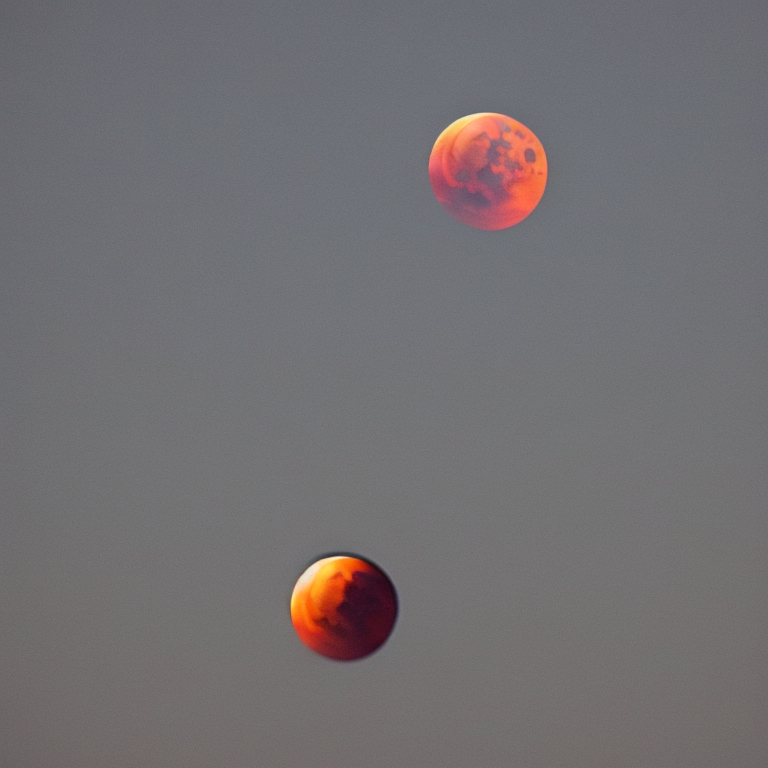 bilder von der mondfinsternis