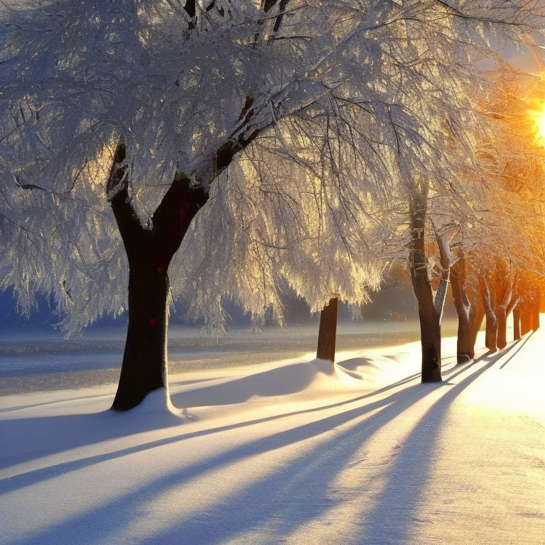 schönes winterbild