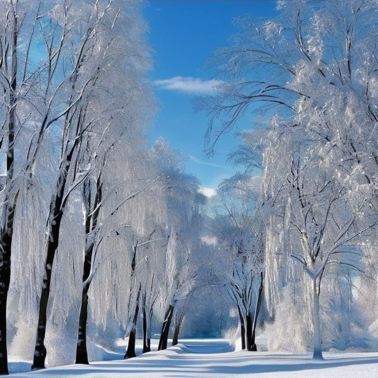 schönes winterbild