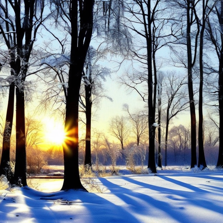 schönes winterbild