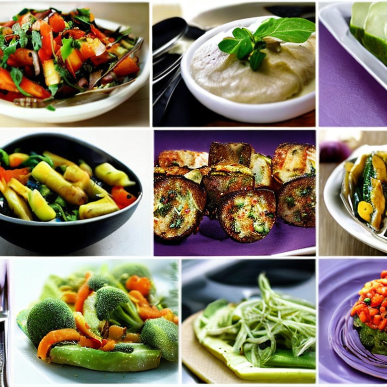 Bilder von vegetarischen Gerichten