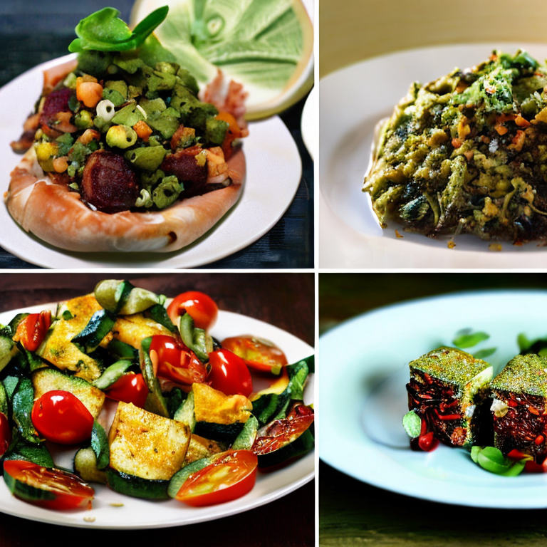Bilder von vegetarischen Gerichten