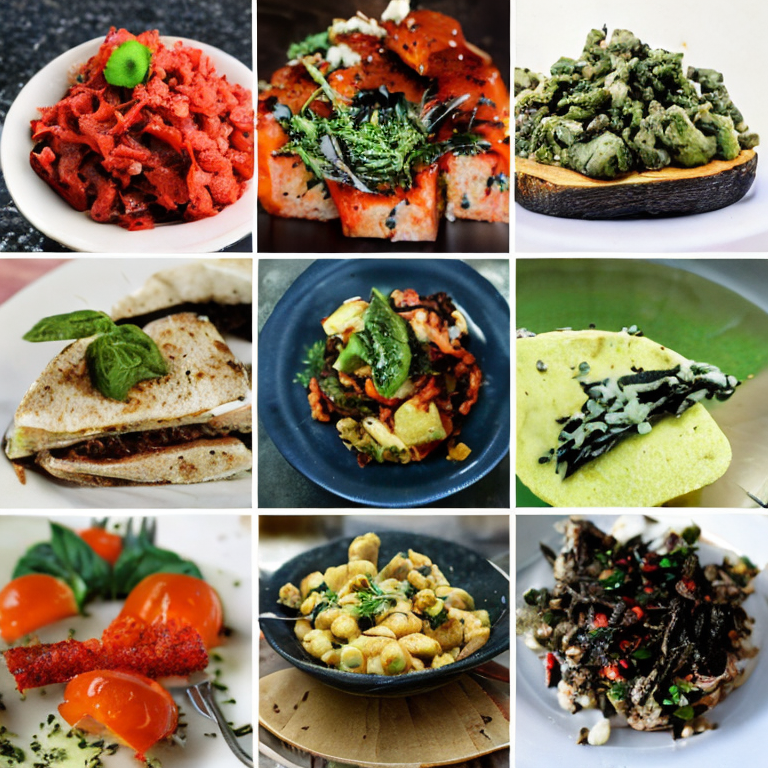 Bilder von veganen Gerichten