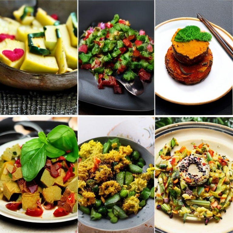Bilder von veganen Gerichten