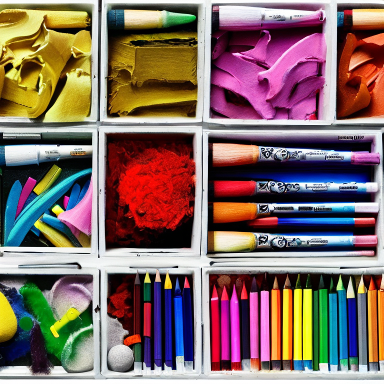 Bilder von Kunstmaterialien