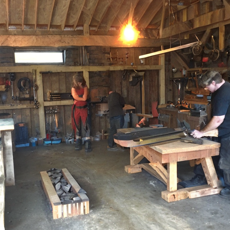 Bilder von Schmiedewerkstätten
