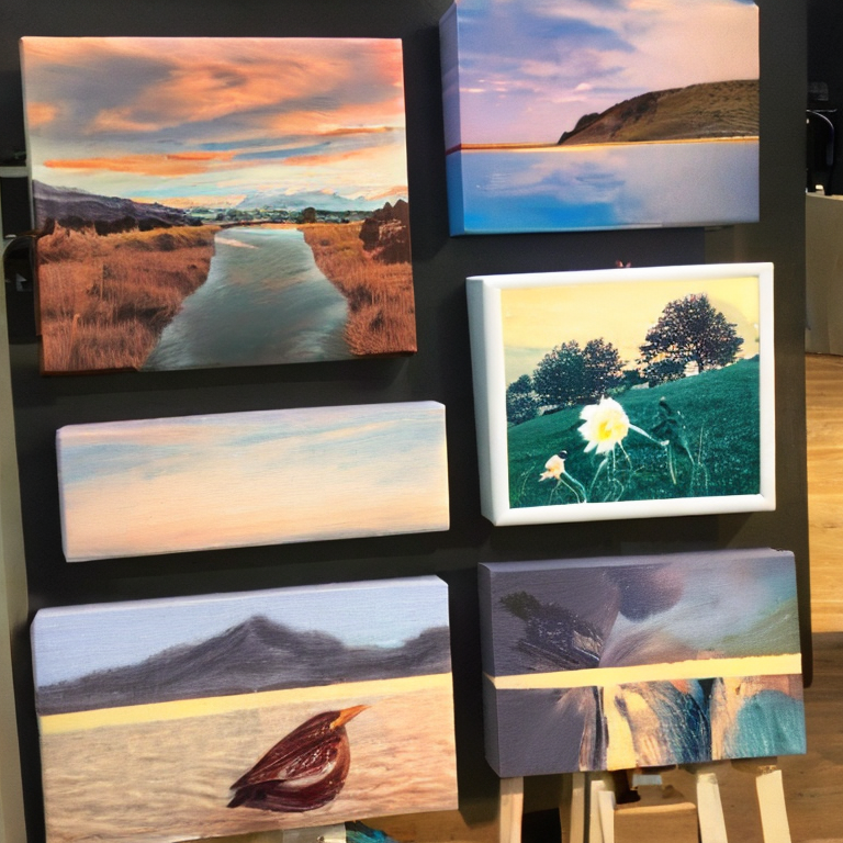 Bilder von Leinwänden