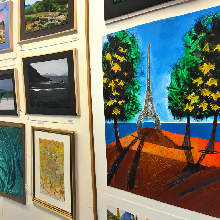 Bilder von Kunstausstellungen