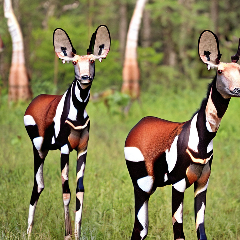 Bilder von Okapis