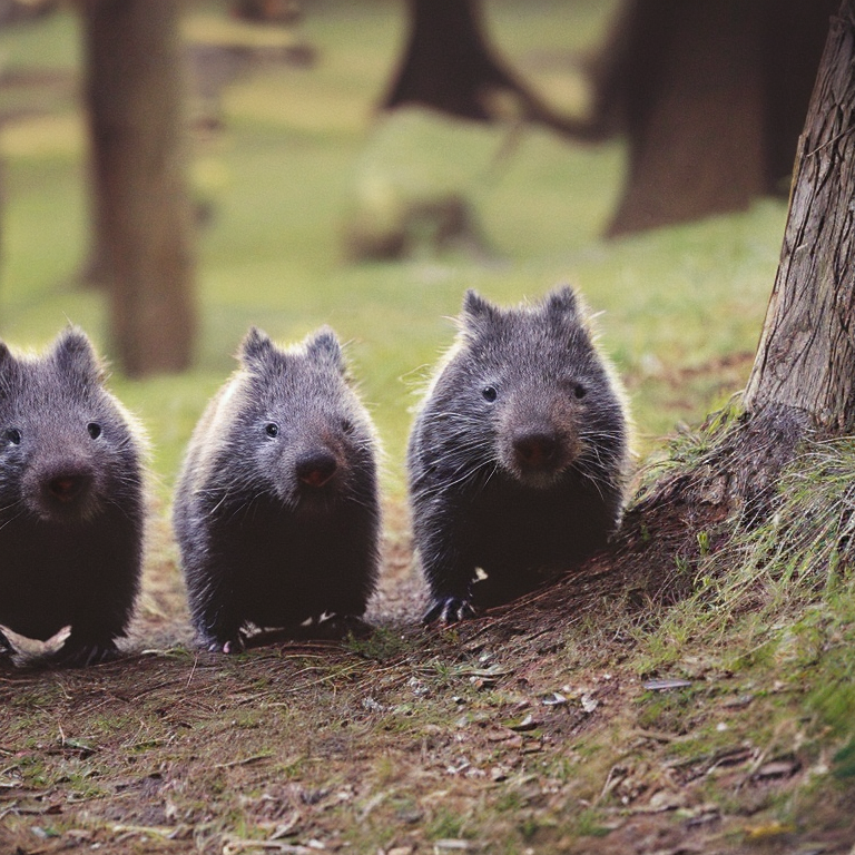 Bilder von Wombats