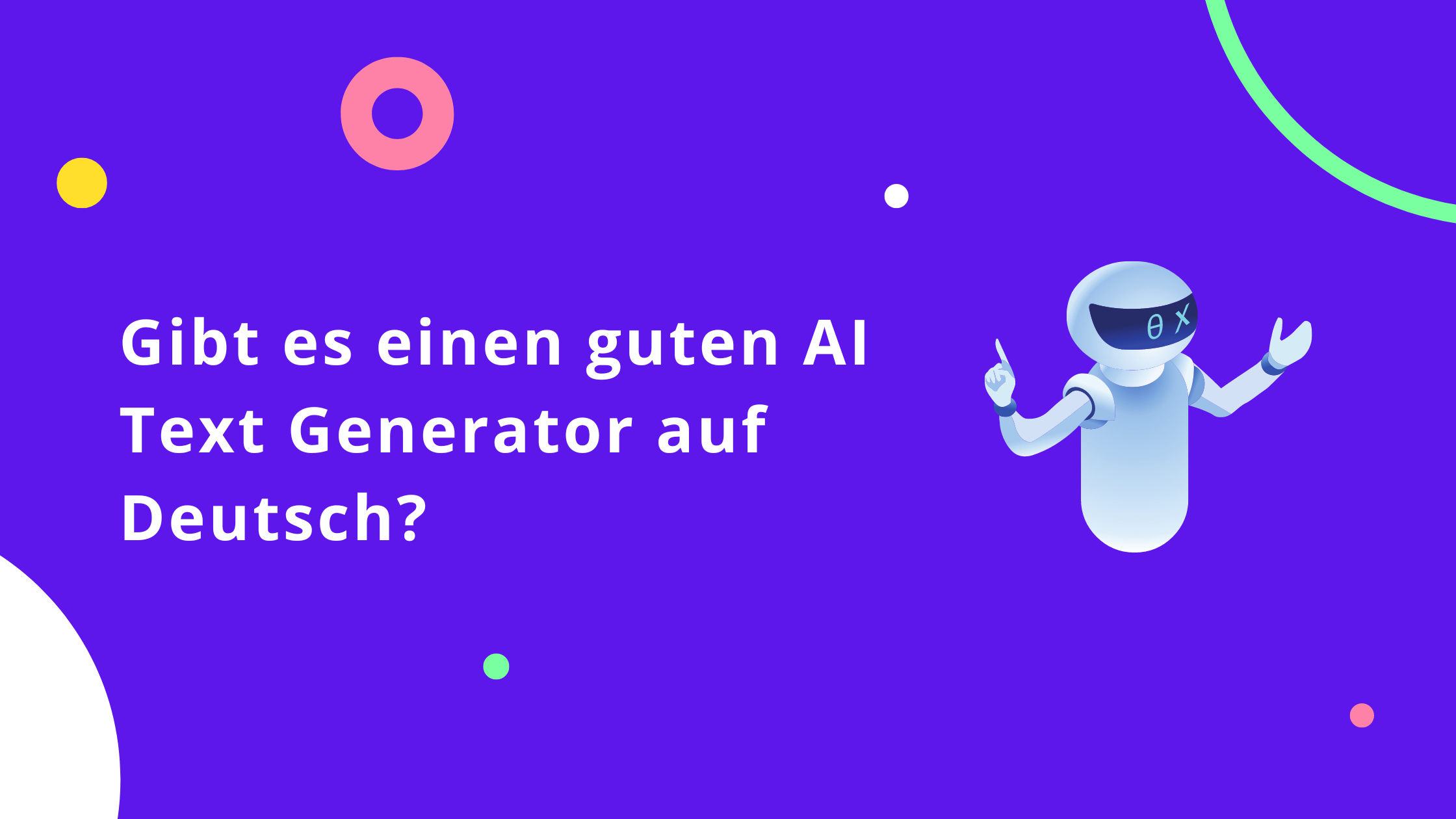 Gibt es einen guten AI Text Generator auf Deutsch?