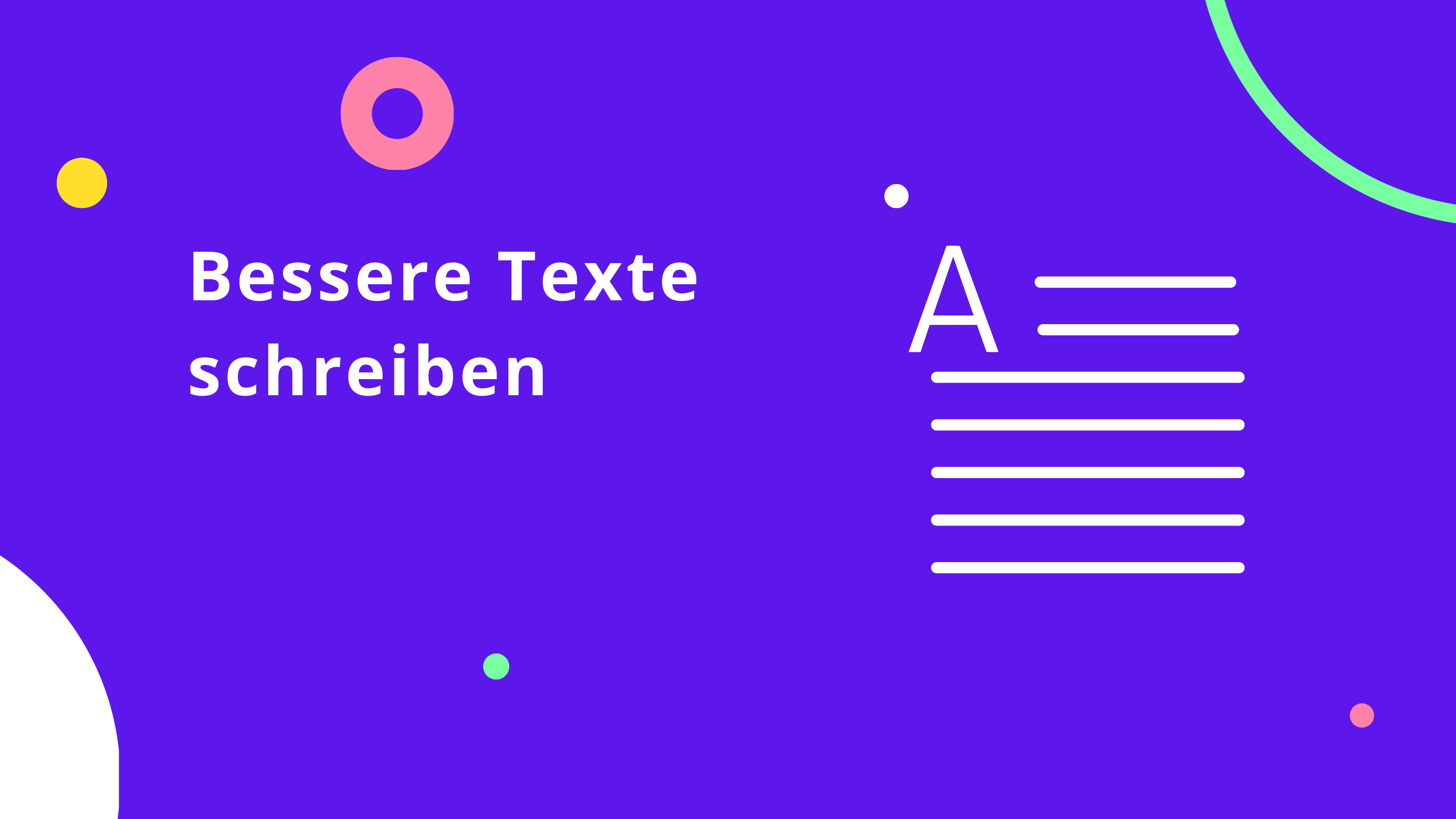 Bessere Texte schreiben