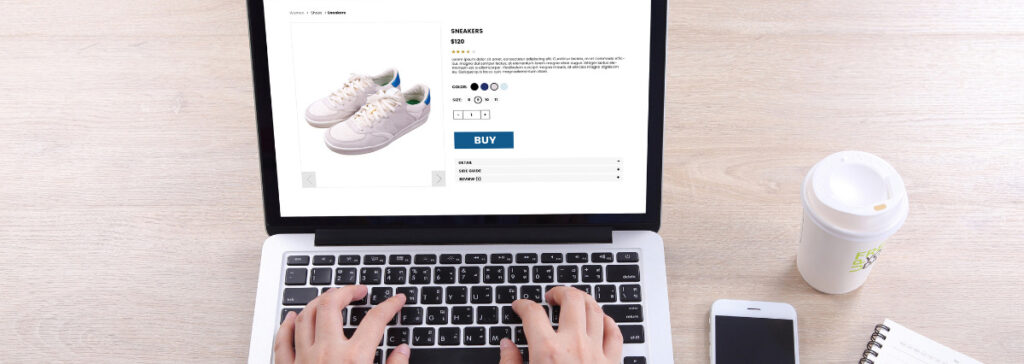 Person buying shoes online: use tax secrets