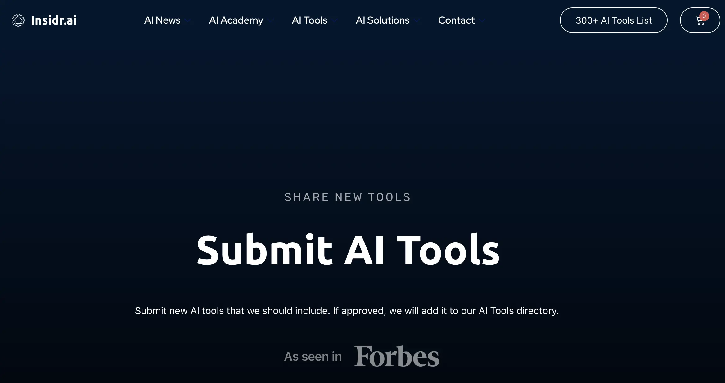 Insidr.ai homepage