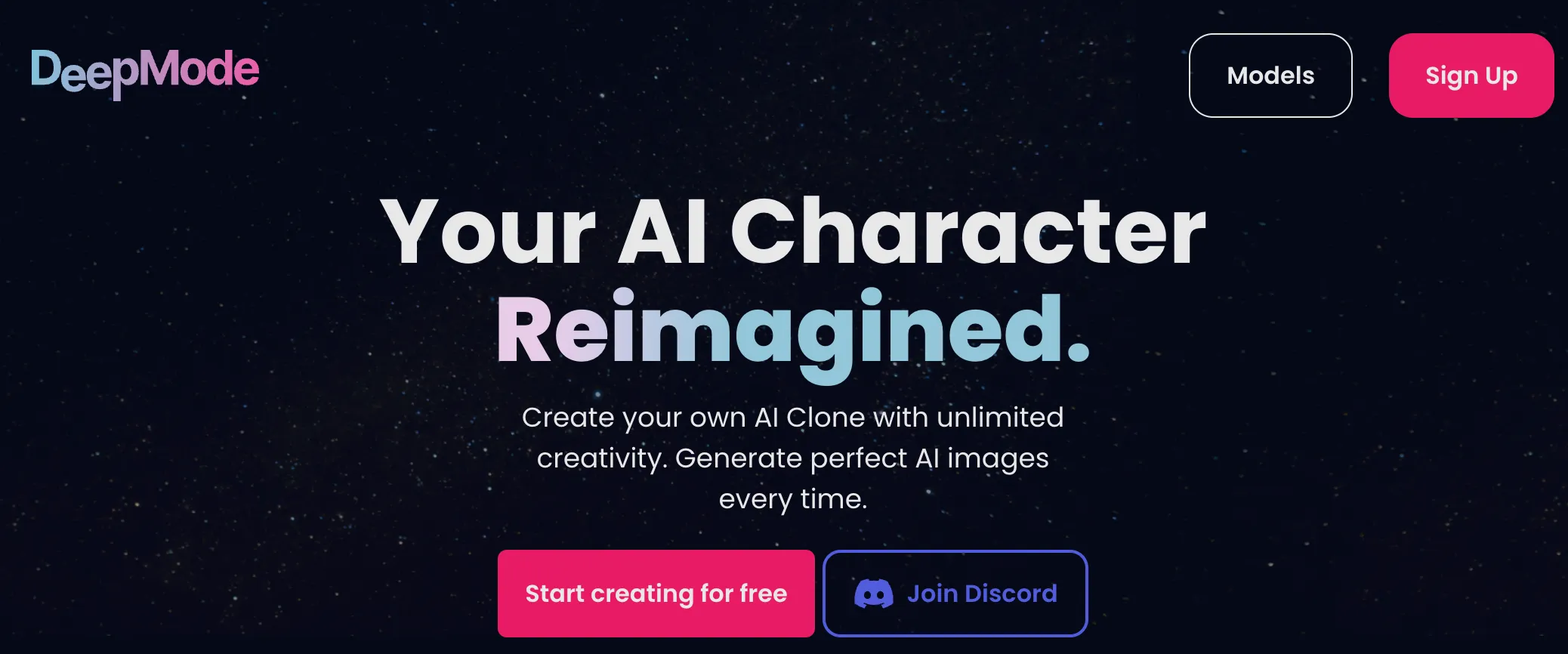 DeepMode Homepage
