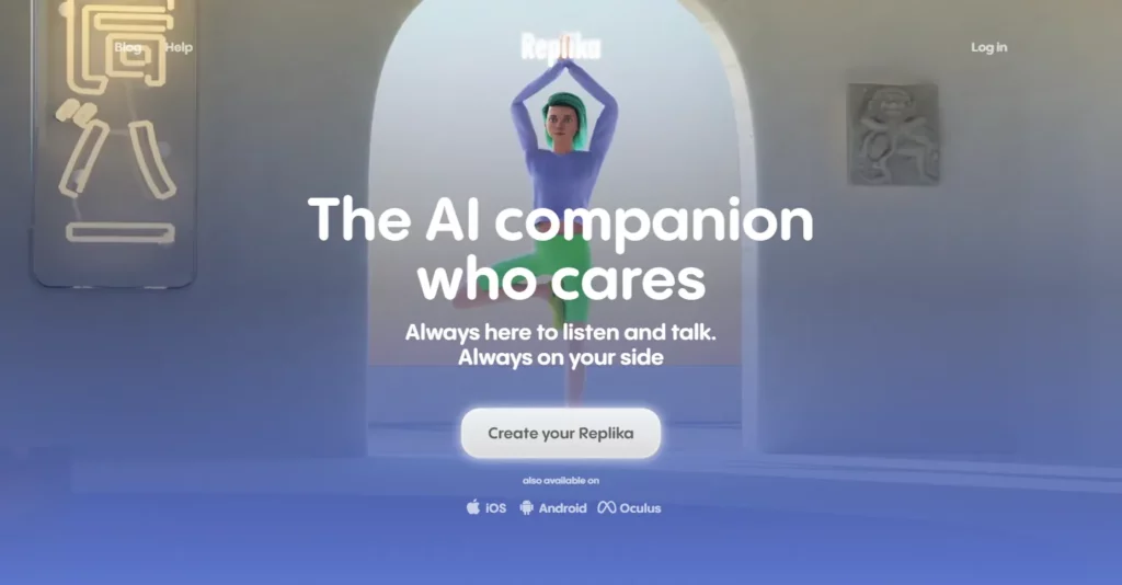 Replika Homepage