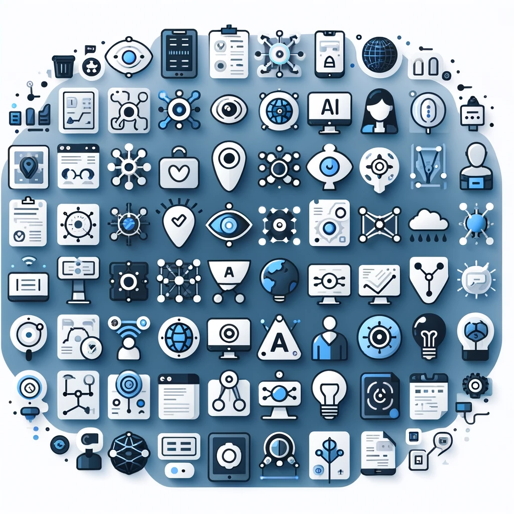 A visually appealing AI tool directory, with icons and a streamlined design