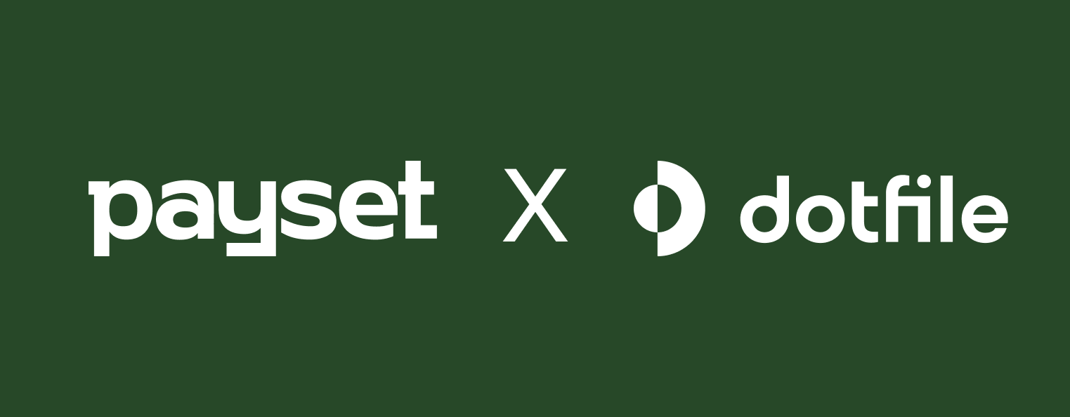 Payset x Dotfile banner with logos