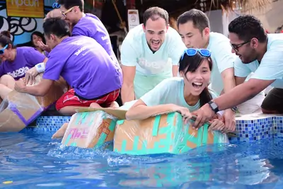Cardboard Boat Racing