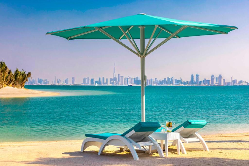 Luxurious island resort with modern amenities at Anantara World Islands Dubai Resort
