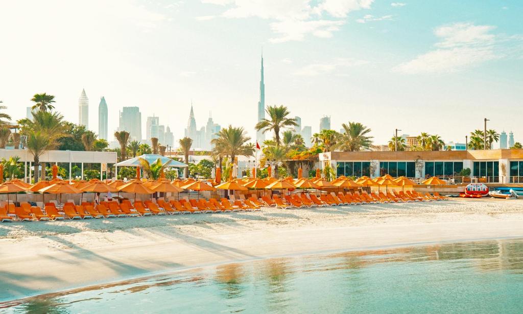 Luxurious beachfront resort with spa services at Dubai Marine Beach Resort & Spa