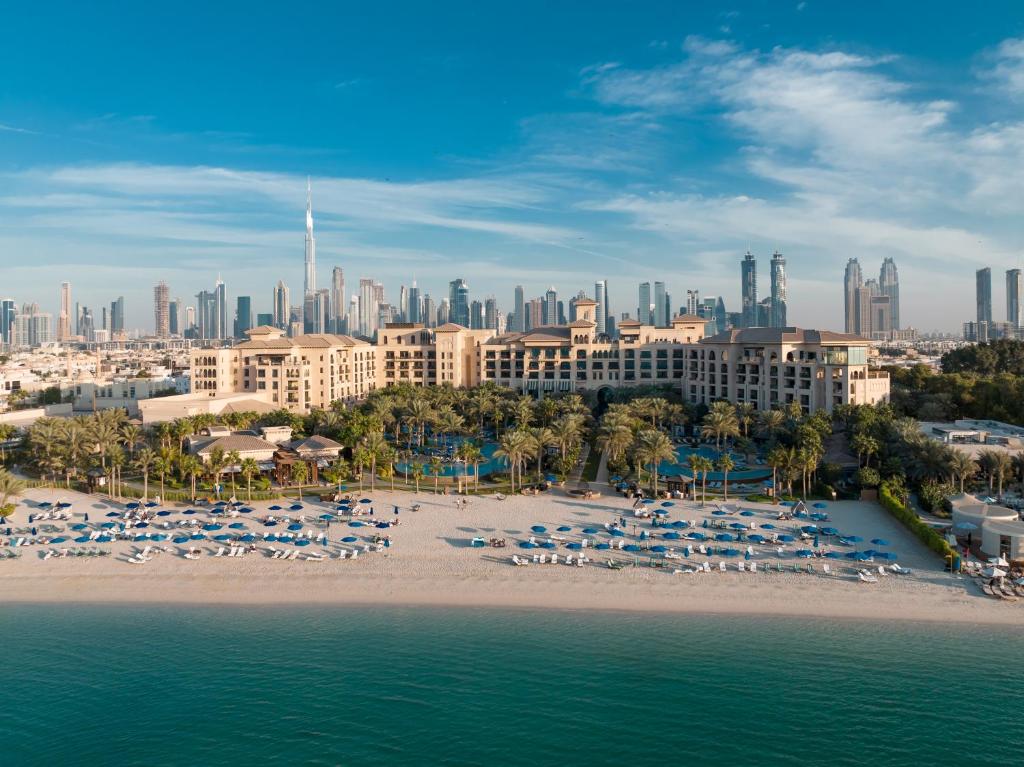 Luxurious beachfront resort with elegant interiors at Four Seasons Resort Dubai