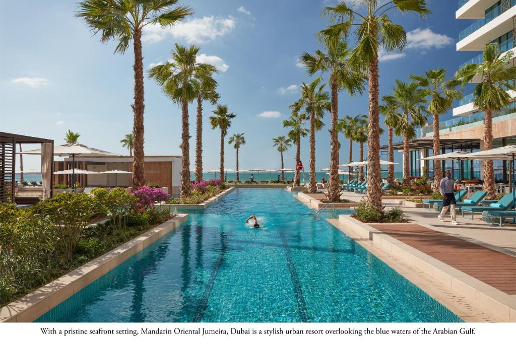Luxurious beachfront hotel with elegant interiors at Mandarin Oriental Jumeira, Dubai