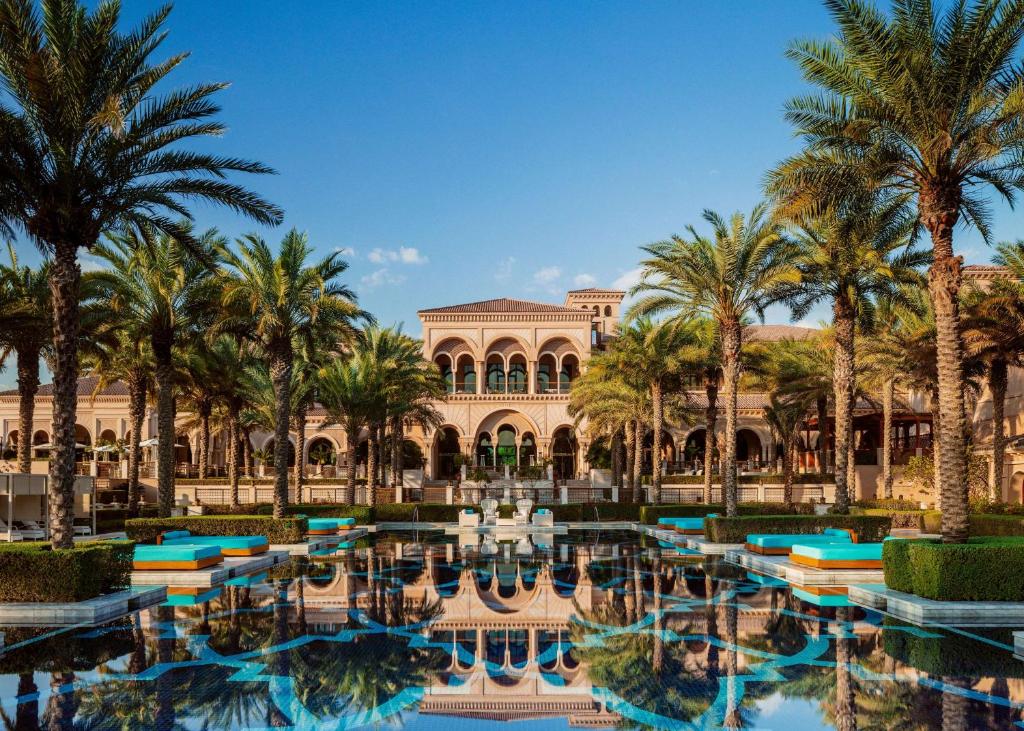 Luxurious beachfront resort with elegant interiors at One&Only The Palm Dubai