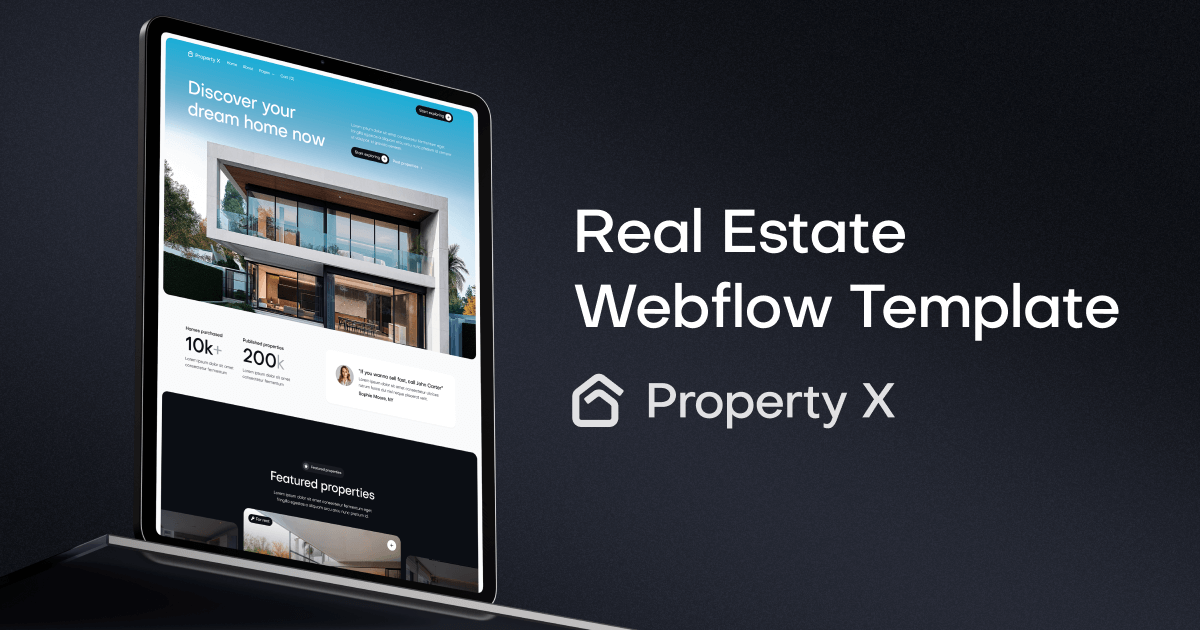 Style Guide - Property X - Webflow Ecommerce website template