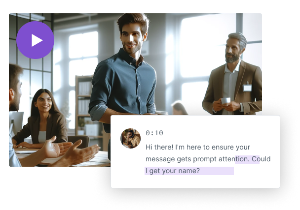 Engage in real time with AI
