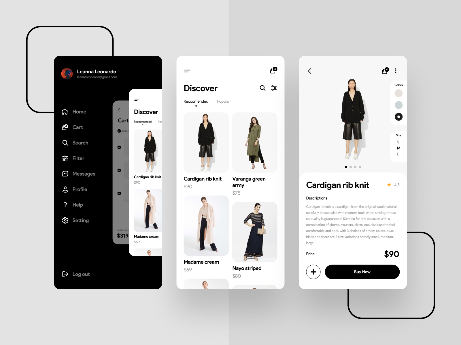 Image of Fashion App designed by Didi Kurniawan