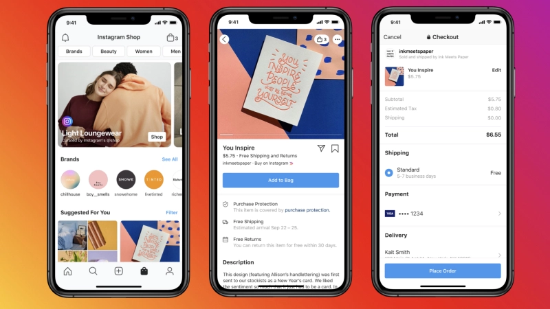 An Image of Instagram shop