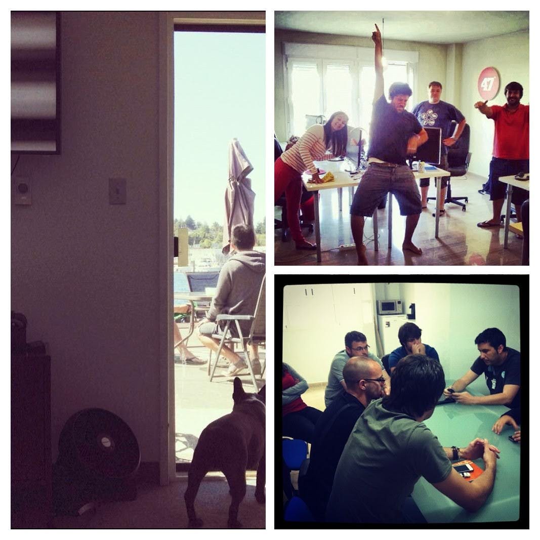 El equipo de desarrollo de Lunch Box Worlds en 47 Degrees