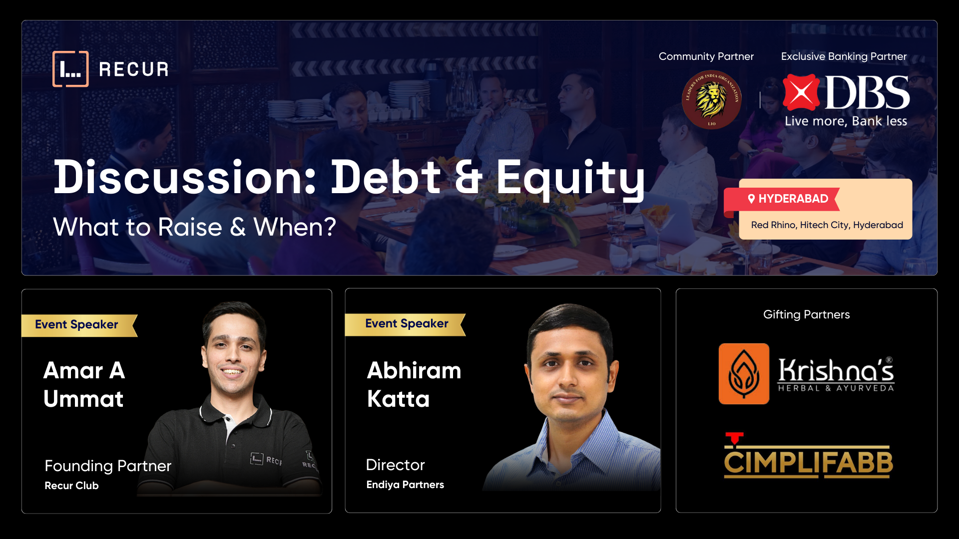 Discussion: Debt & Equity: What to Raise & When?