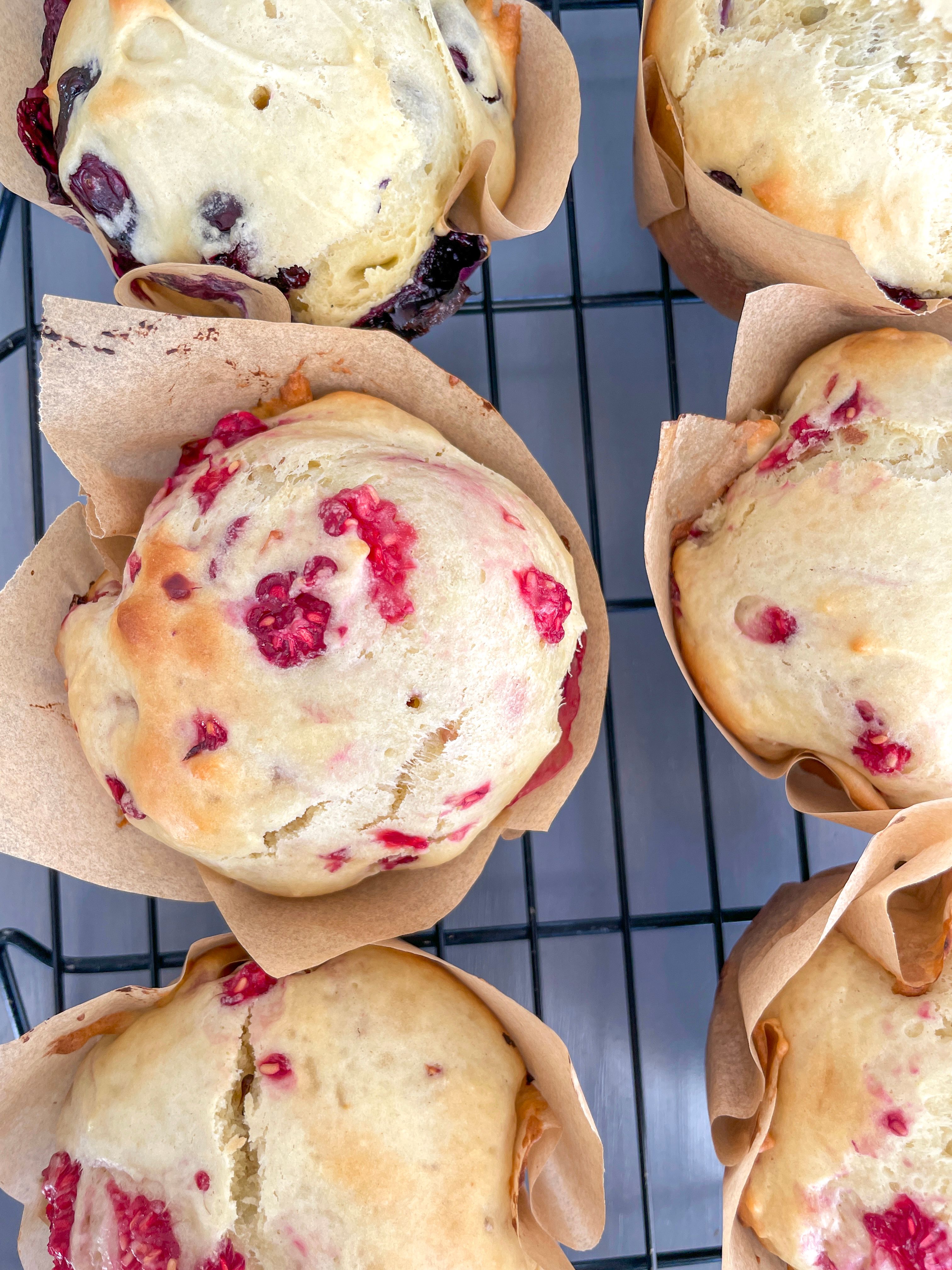 Raspberry & Blueberry Muffins