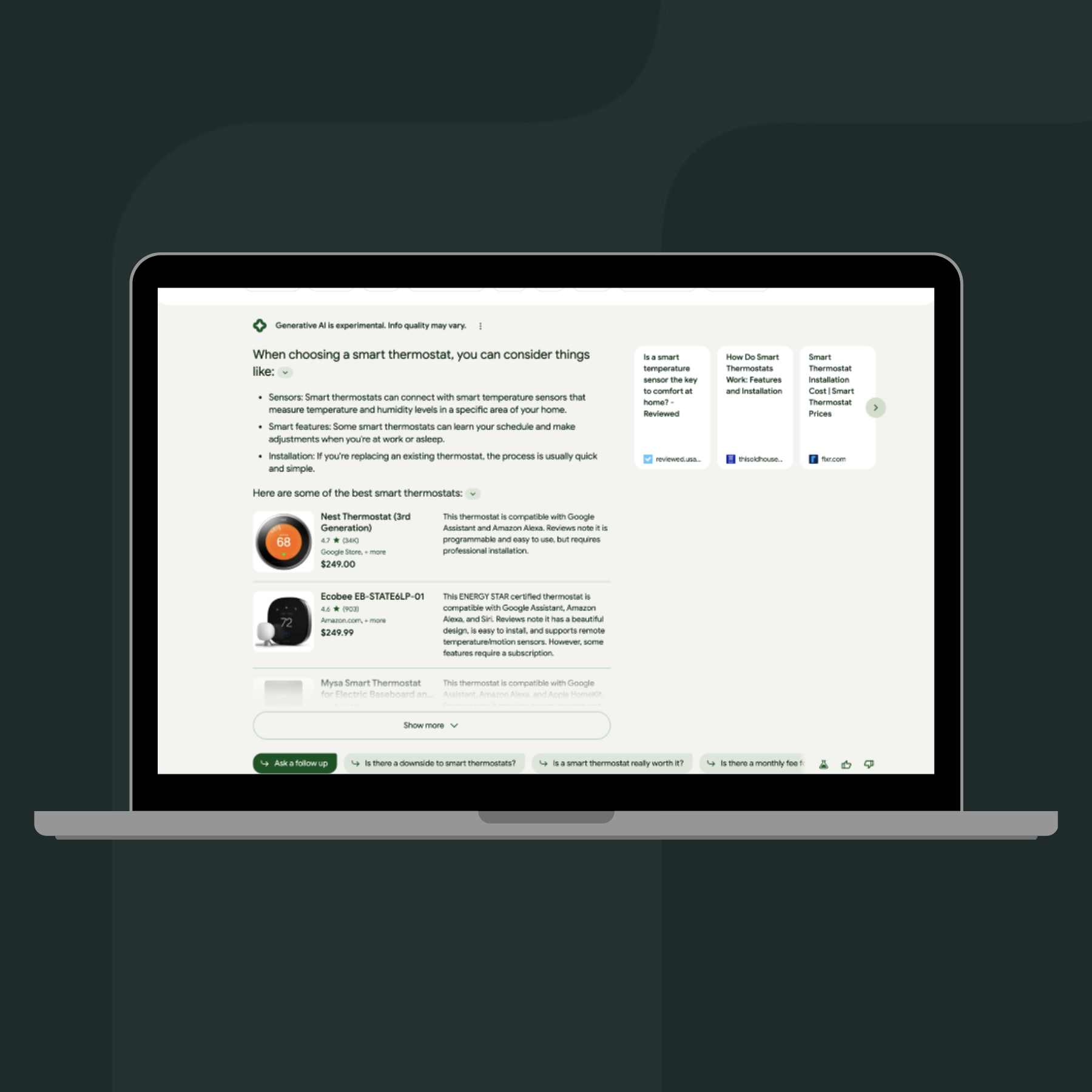 Bliv inspireret på en ny måde i Googles AI-powered Search Experience