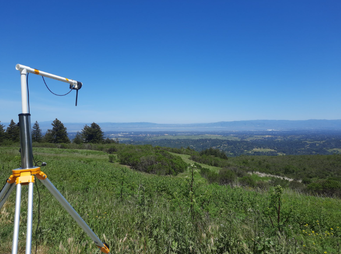 Range testing different antennas on the ground. Distance to the office ~14 km.