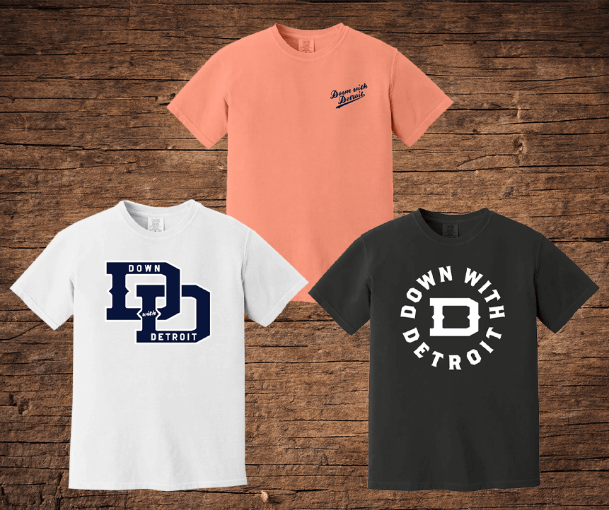 down with detroit branded apparel