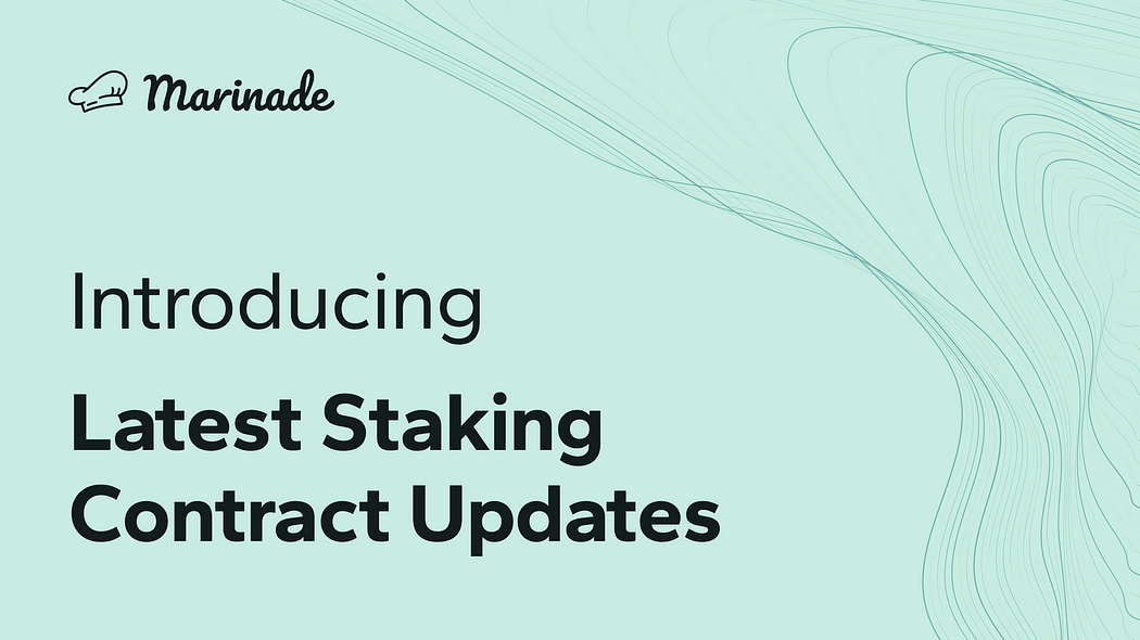 Marinade governance update: An upgraded liquid staking contract controlled by the DAO