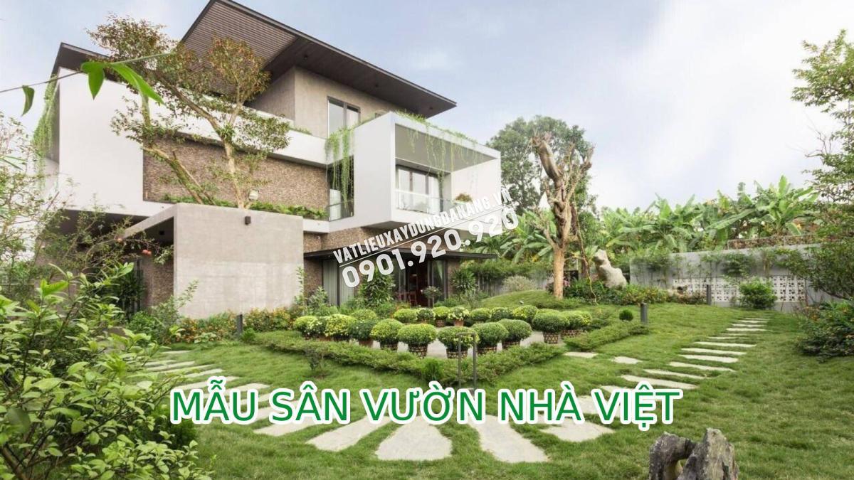 mẫu sân vườn nhà Việt đẹp